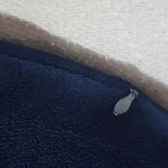 Protégé Cobalt Blue Poly 12"x13"  Zip Out Memory Foam Neck Pillow w/Snap Closure - Picture 8 of 16